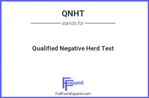 Full form of QNHT