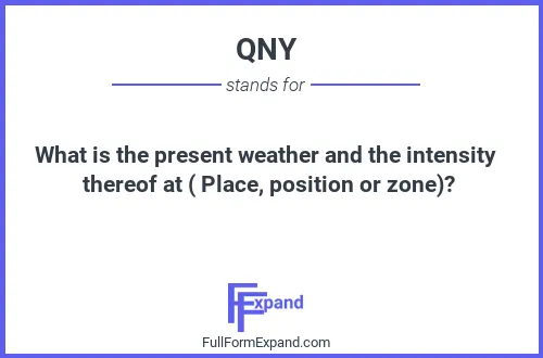 Full form of QNY