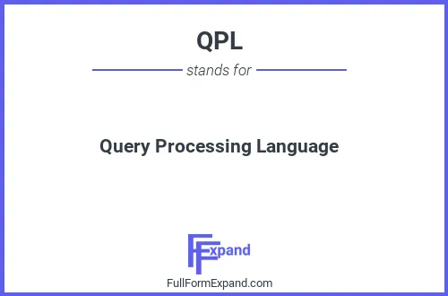 Full form of QPL