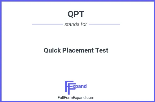 Full form of QPT