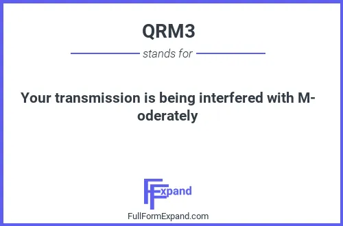 Full form of QRM3
