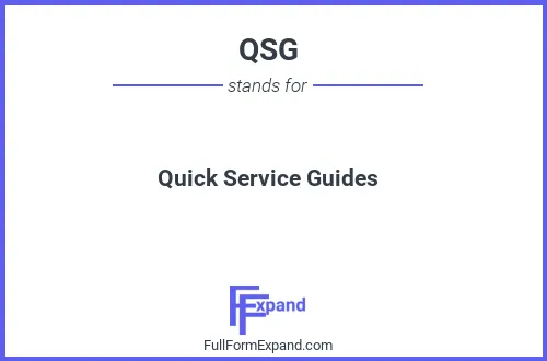 Full form of QSG