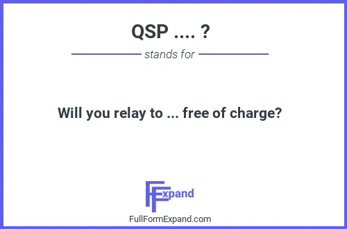 Full form of QSP .... ?