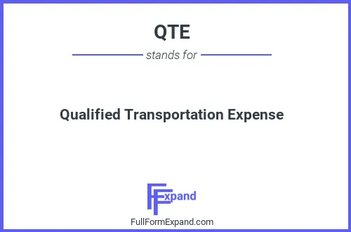 Full form of QTE
