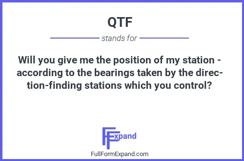 Full form of QTF