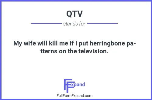 Full form of QTV