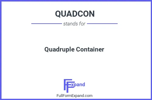 Full form of QUADCON