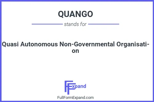 Full form of QUANGO