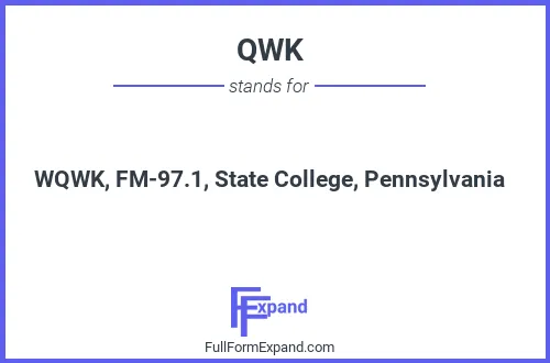 Full form of QWK