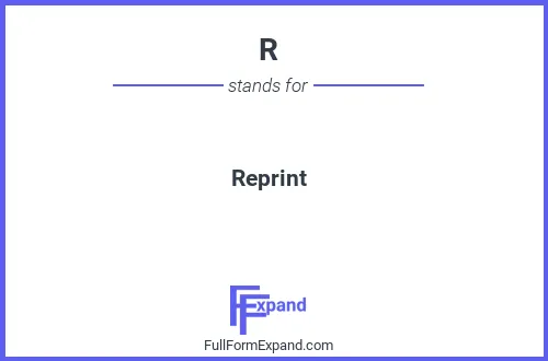Full form of R