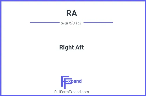 Full form of RA
