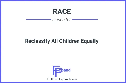 Full form of RACE