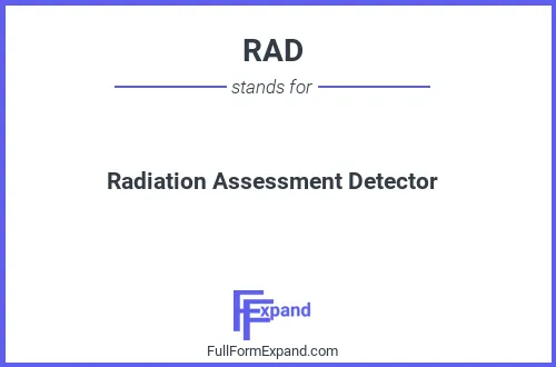 Full form of RAD