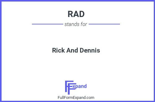 Full form of RAD