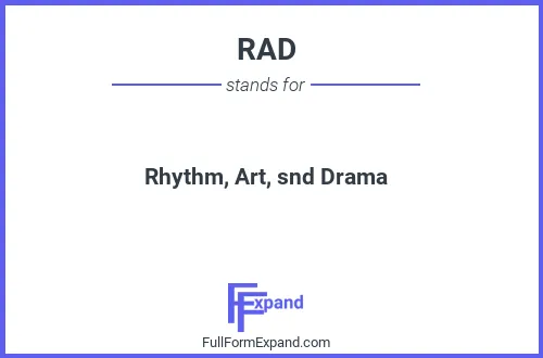 Full form of RAD