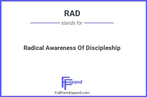 Full form of RAD