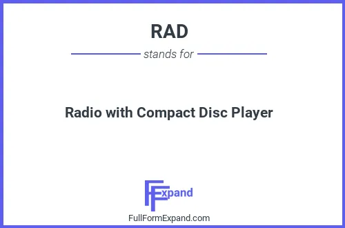 Full form of RAD