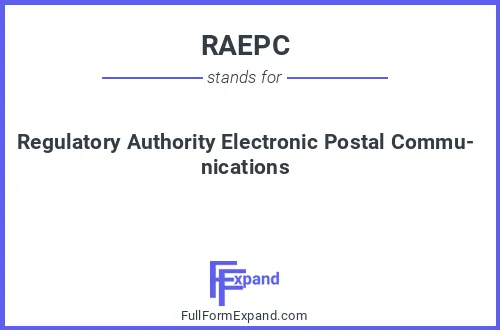 Full form of RAEPC