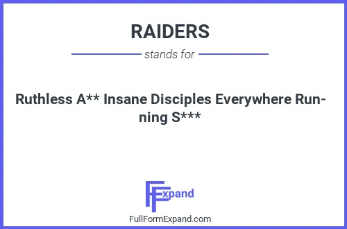 Full form of RAIDERS