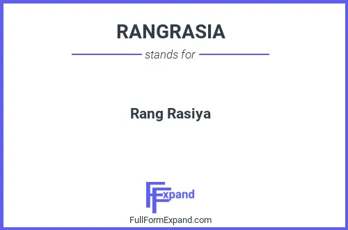 Full form of RANGRASIA