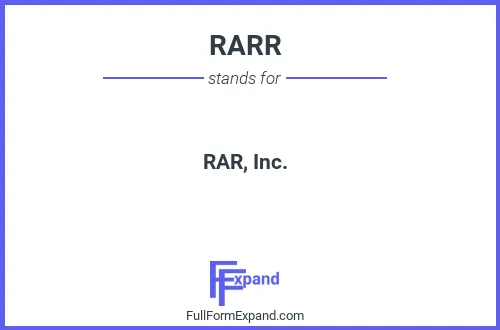 Full form of RARR