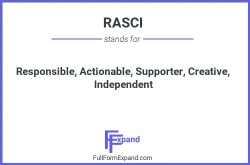 Full form of RASCI