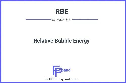 Full form of RBE