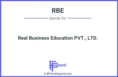 Full form of RBE
