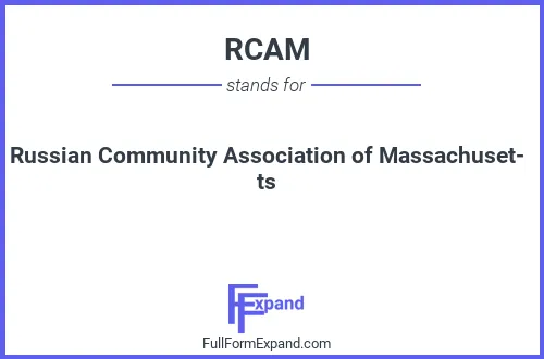 Full form of RCAM