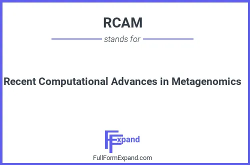 Full form of RCAM