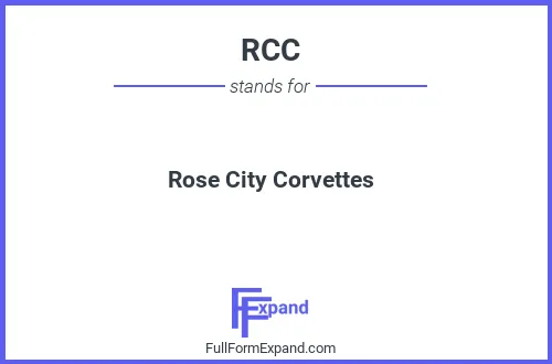 Full form of RCC