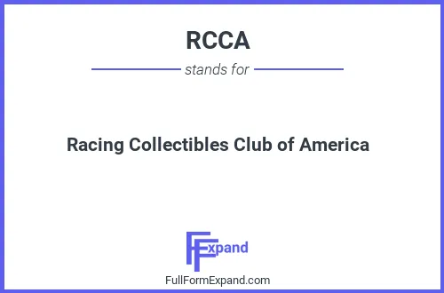 Full form of RCCA