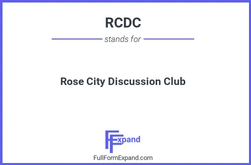 Full form of RCDC