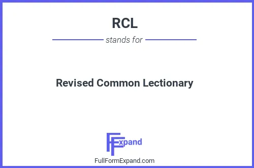 Full form of RCL