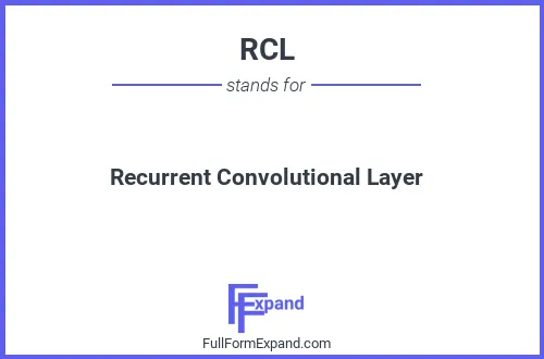Full form of RCL