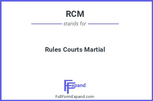 Full form of RCM