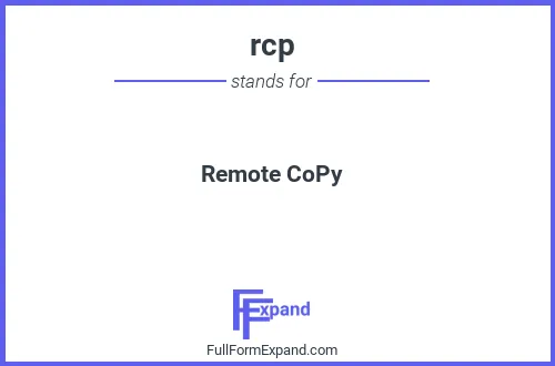 Full form of rcp