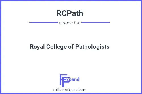Full form of RCPath