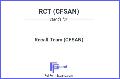 Full form of RCT (CFSAN)