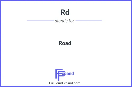 Full form of Rd