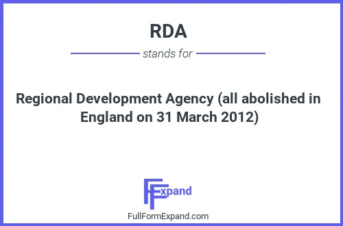 Full form of RDA