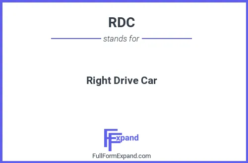 Full form of RDC