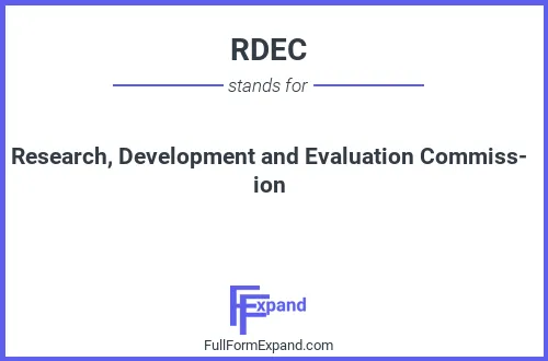 Full form of RDEC