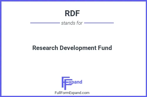 Full form of RDF