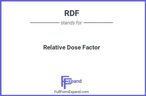 Full form of RDF