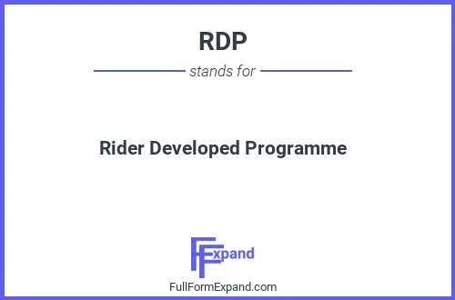 Full form of RDP