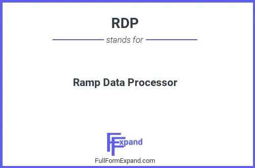 Full form of RDP