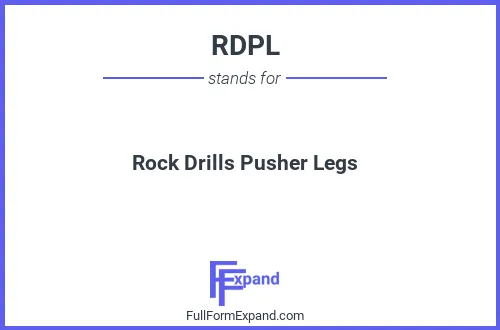 Full form of RDPL