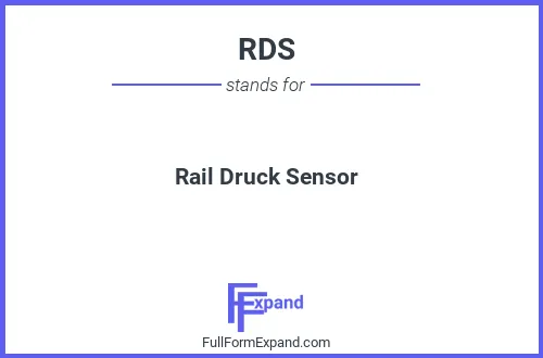 Full form of RDS