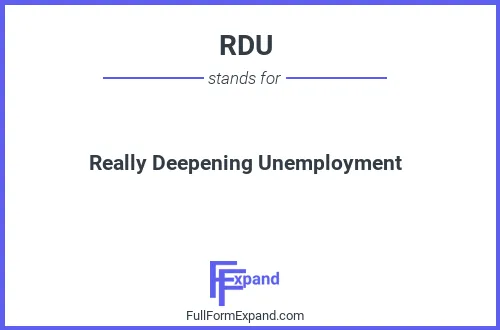 Full form of RDU